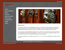 Tablet Screenshot of bauma-immobilier.ch